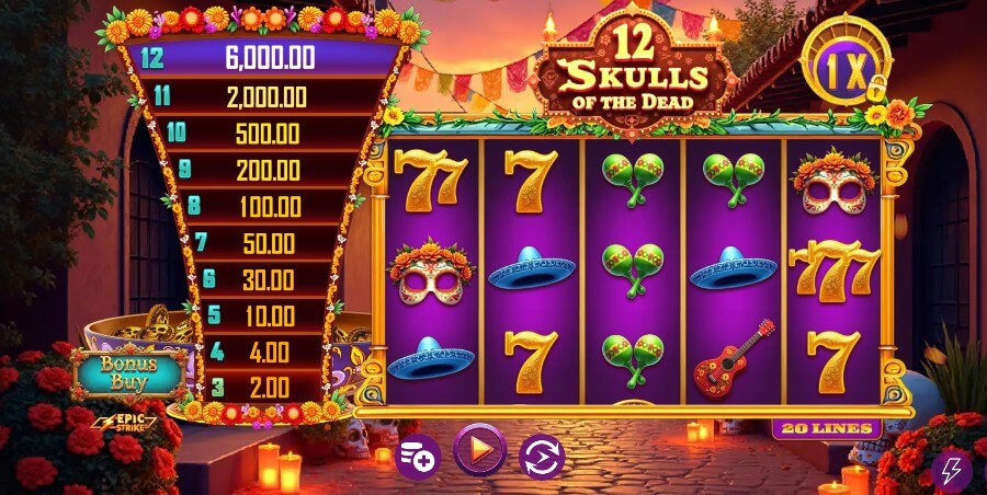 Nổ hũ 12 Skulls of The Dead