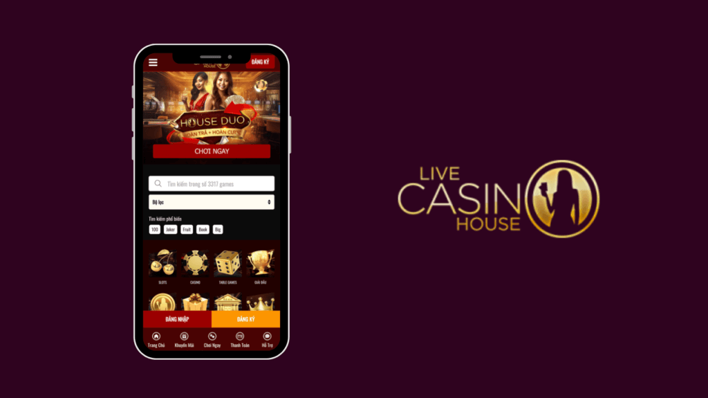 App đánh bài Live Casino House