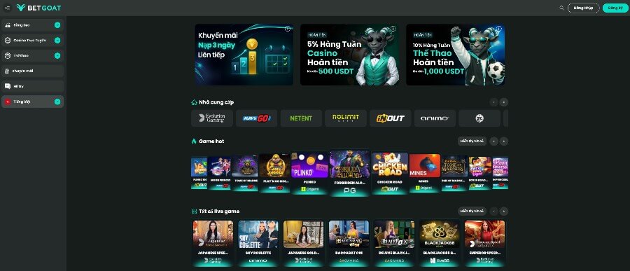 Nhà cái BETGOAT