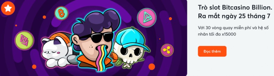 VietnamCasino khuyến mãi thưởng Bitcasino.io