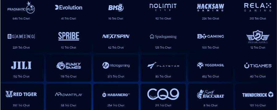 Nhà cung cấp trò chơi cho BK8