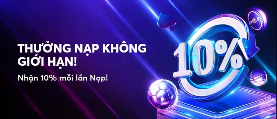 Thưởng nạp lại BK8