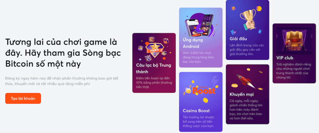 Bitcasino.io Vietnam online casino