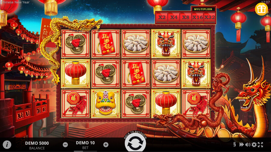 Chinese New Year Evoplay giao diện game slot