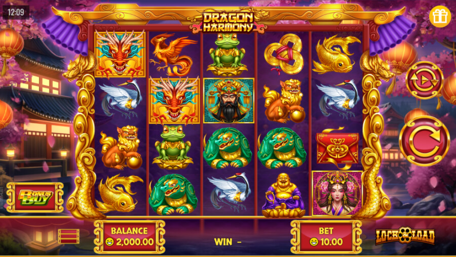 Dragon Harmony giao diện game slot