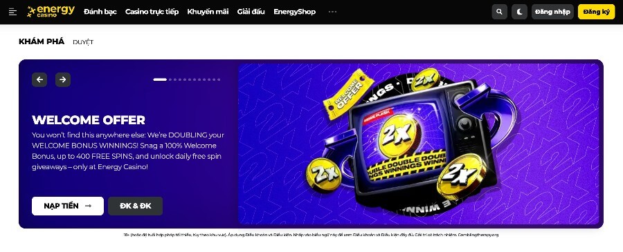 Nhà cái Energy Casino
