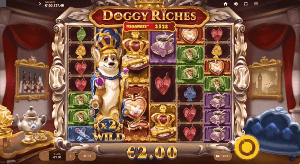 Giao diện game slot Doggy Riches Megaways