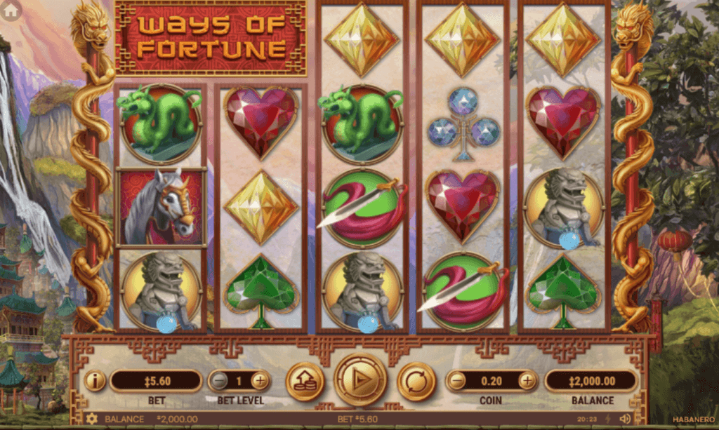Giao diện game slot Ways of Fortune