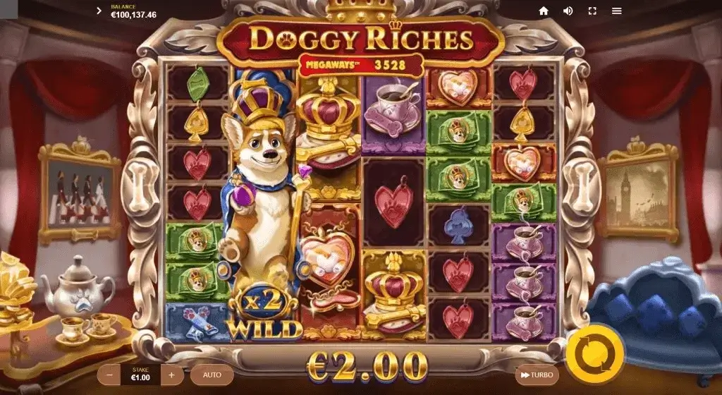 Giao diện game slot Doggy Riches Megaways