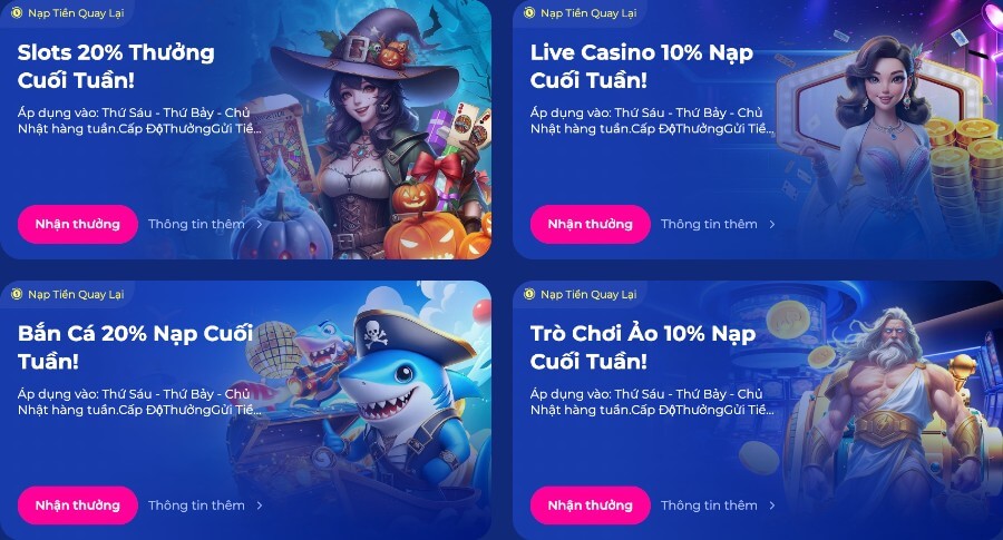 Thưởng hằng tuần HappyLuke