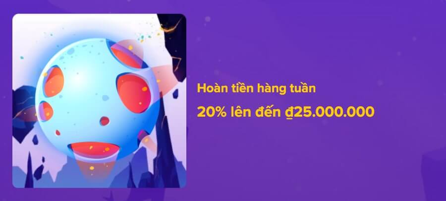 Hoàn Tiền Hàng Tuần 20% Lên Đến 25.000.000đ