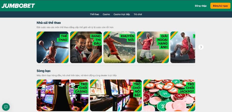 Nhà cái trực tuyến JumboBet