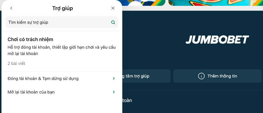 JumboBet Cá cược có trách nhiệm