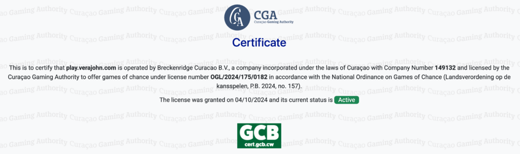 Giấy phép cá cược