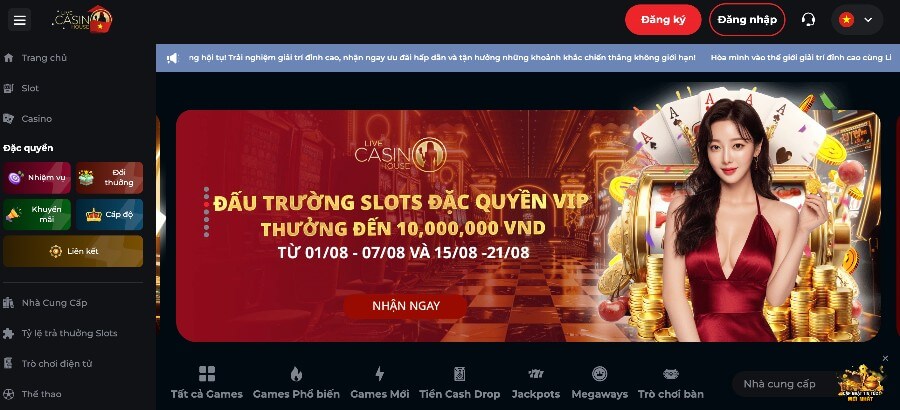 Nhà cái Live Casino House