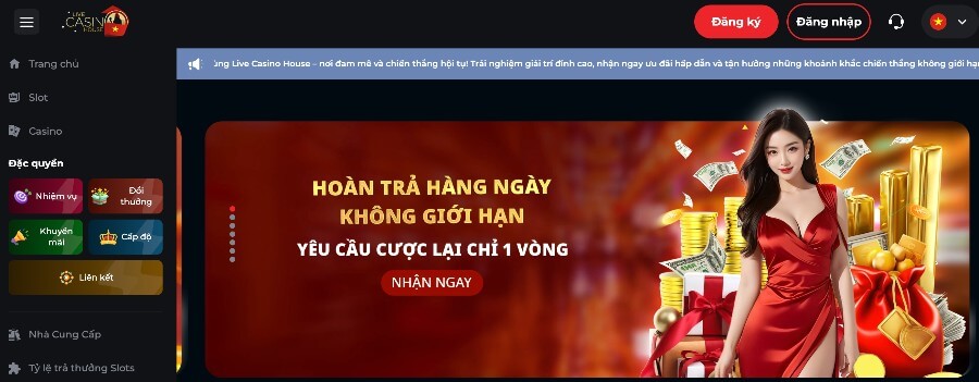 Nhà cái Live Casino House