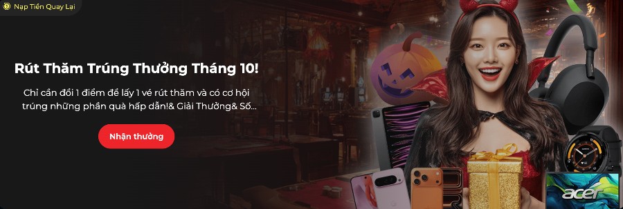 Ưu đãi Halloween từ Live Casino House