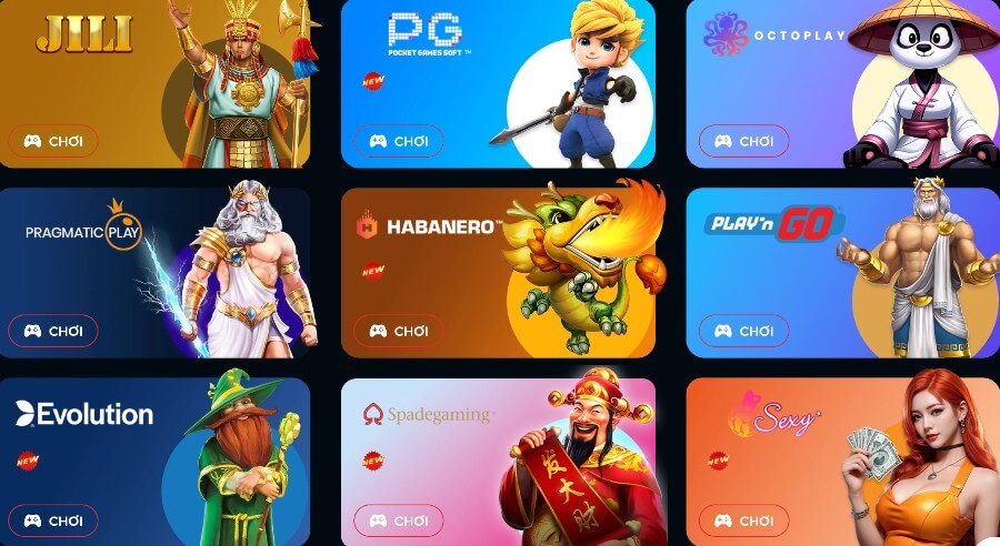 Các nhà cung cấp trò chơi cho Live Casino House