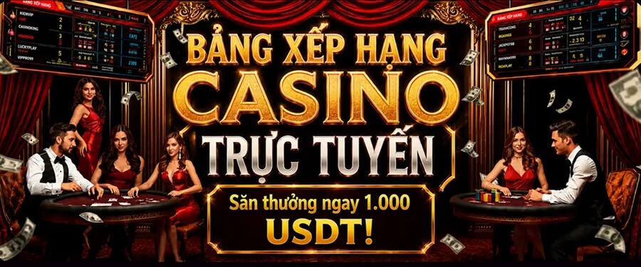 Bảng Xếp Hạng Live Casino Hàng Tuần 1,000 USD