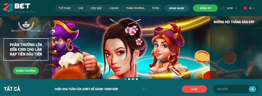 Nhà cái trực tuyến 22BET