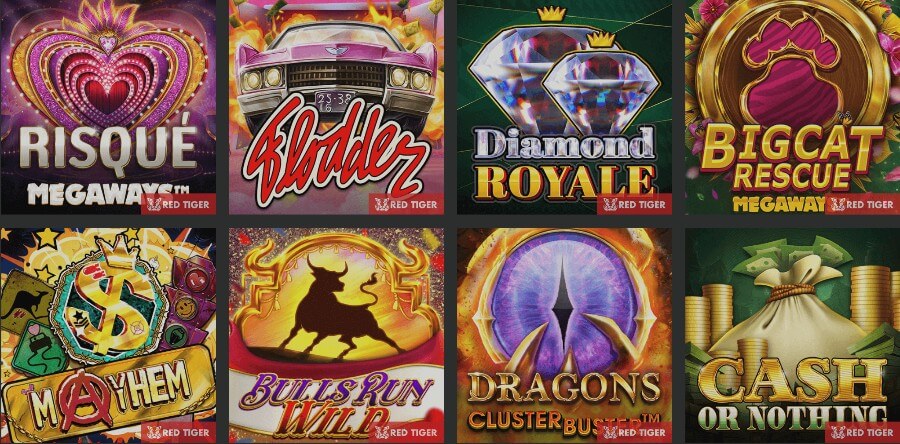 những tựa game được yêu thích từ red tiger