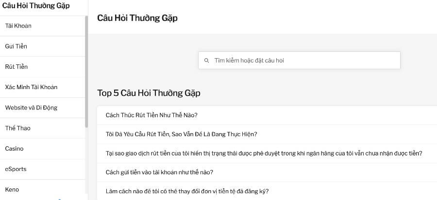 Mục câu hỏi thường gặp Taptap (188Bet)