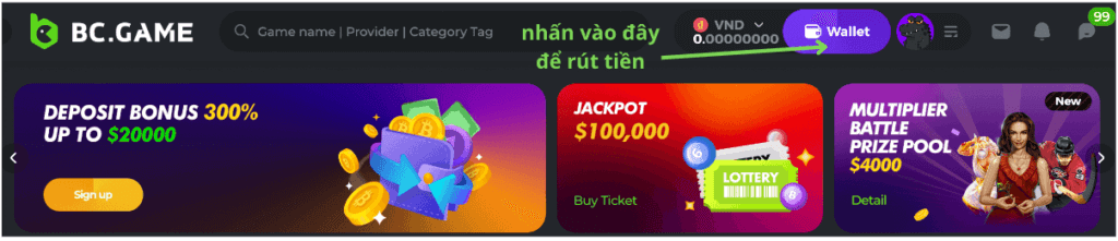 VietnamCasino rút tiền sòng bạc bc game