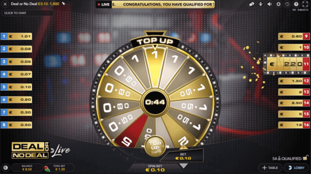 Vòng tăng tiền thưởng deal or no deal