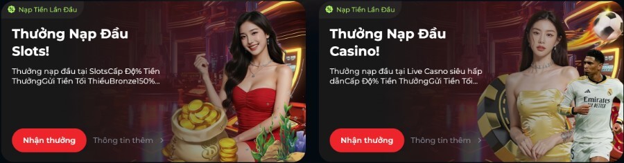 Thưởng Chào Mừng nhà cái Live Casino House