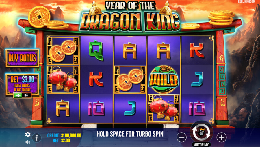 Year of the Dragon King giao diện game slot