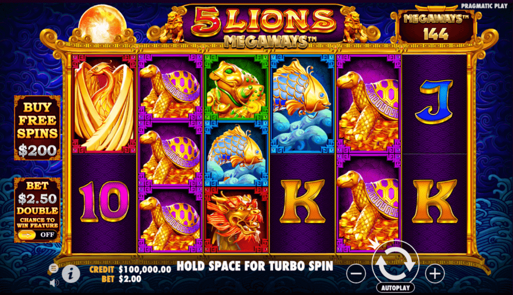 chơi game slot 5 lions megaways