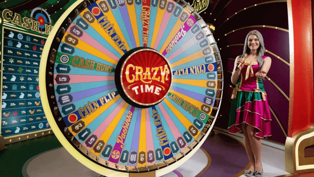 game show crazy time bánh xe may mắn