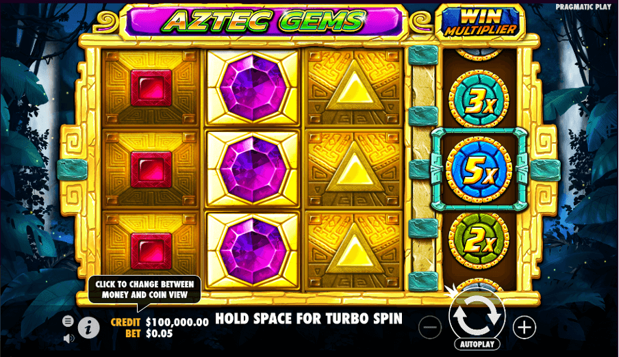 Game slot Aztec Gems