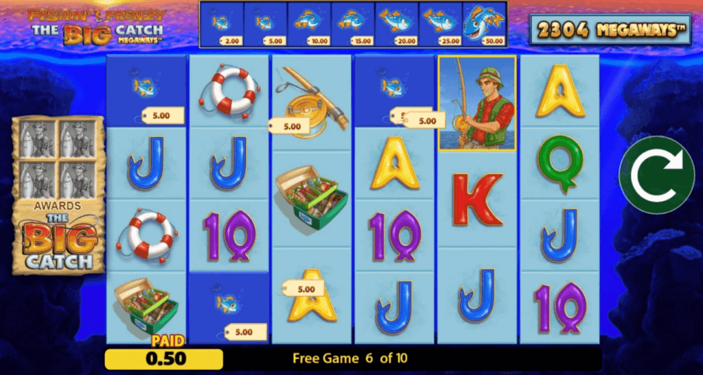 game slot Fishin Frenzy The Big Catch Megaways