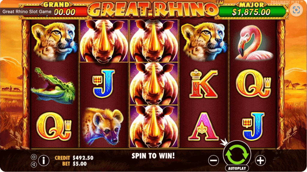 game slot Great Rhino megaways