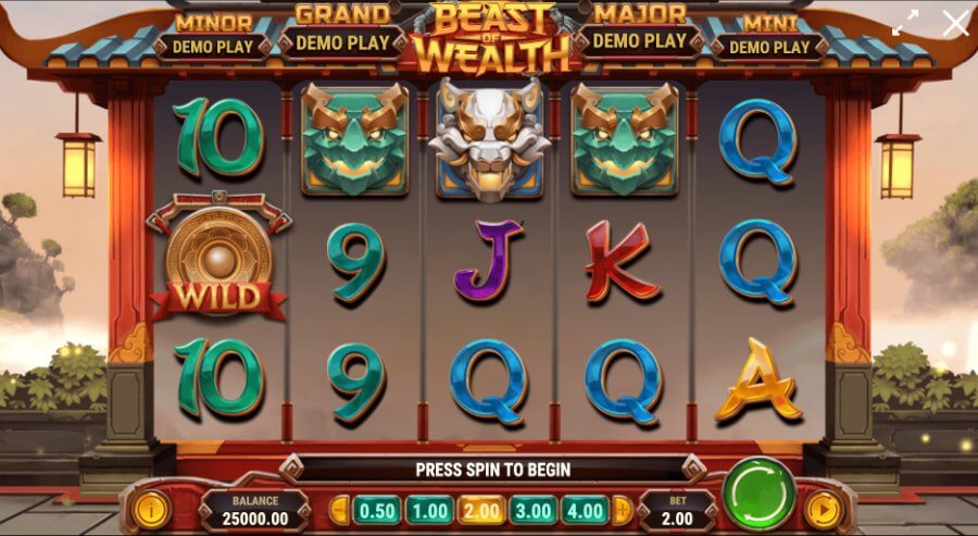 game slot beast of wealth từ play'n go