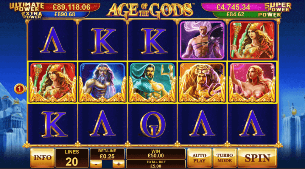 game slot luỹ tiến Age of the Gods