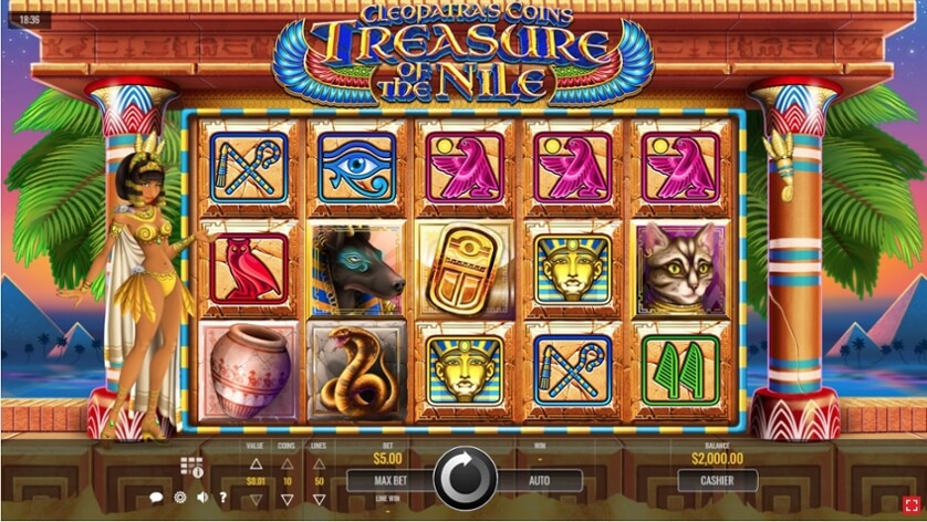 game slot luỹ tiến Treasure Nile