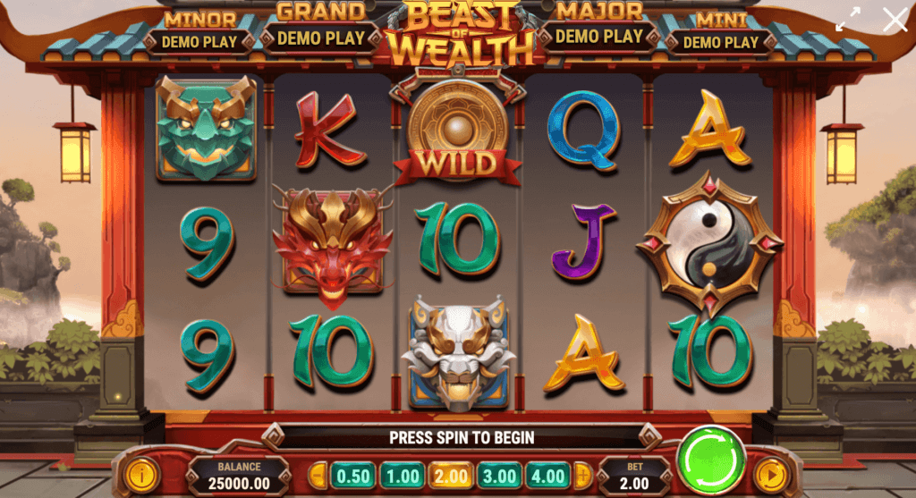 game slot luỹ tiến beast of wealth