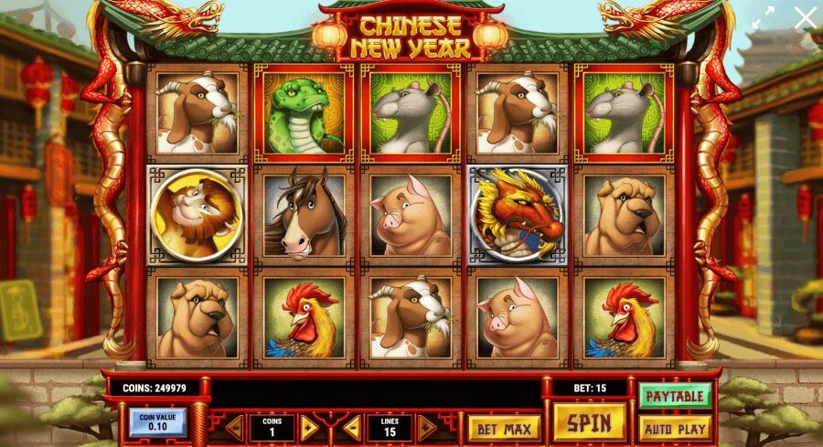 giao diện game slot chinese new year