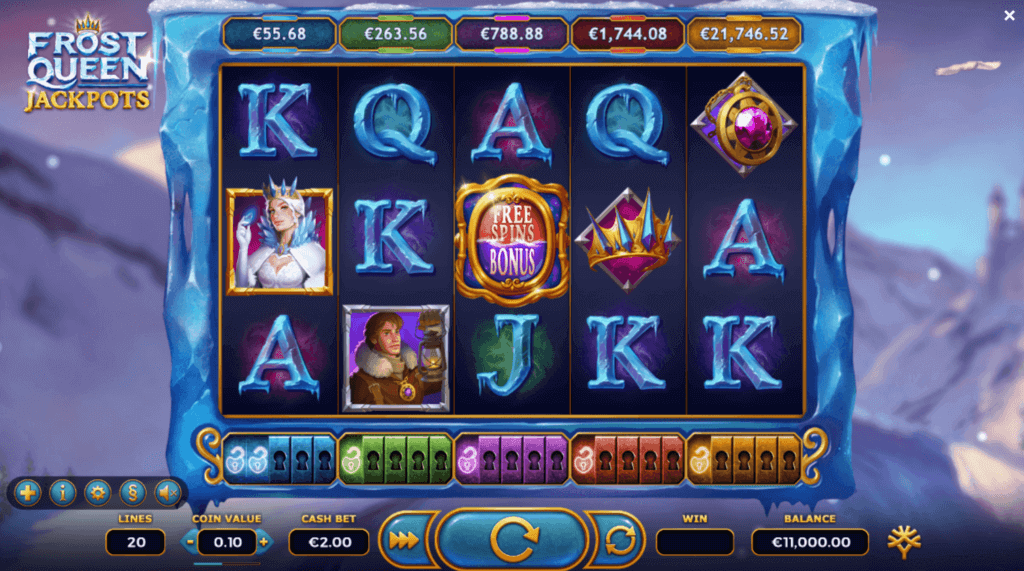 giao diện game slot Frost Queen Jackpots