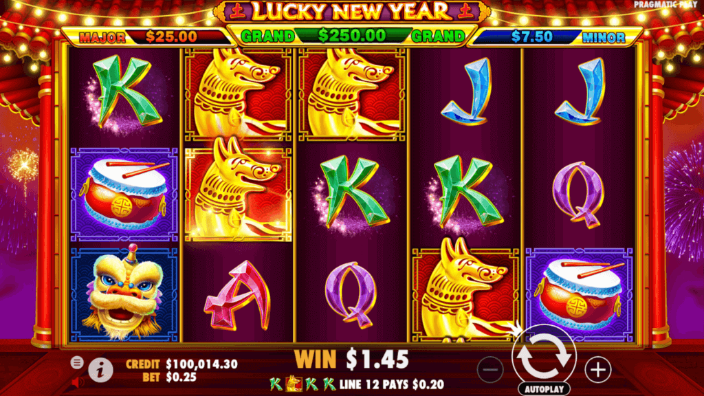 giao diện game slot lucky new year