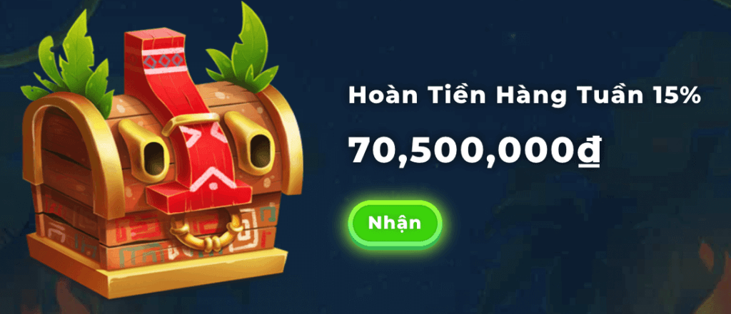 hoàn tiền 15% tại Wazamba