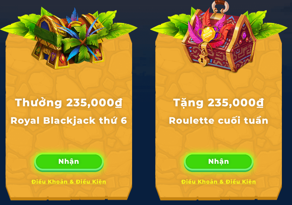 tặng thưởng 235k tại Wazamba 2