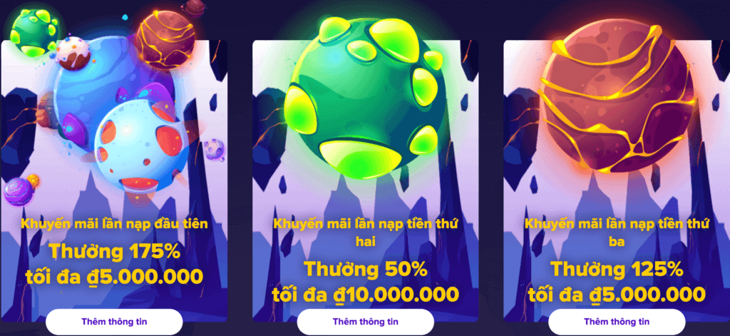 thưởng chào mừng sòng bài stelario casino