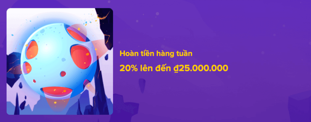 thưởng hoàn tiền sòng bài stelario casino