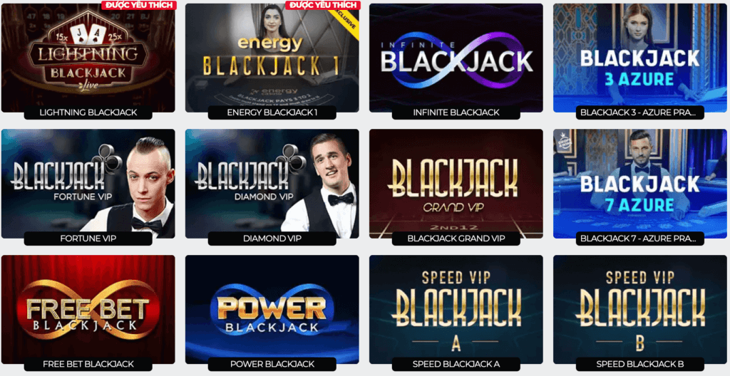 trò chơi blackjack tại energy casino