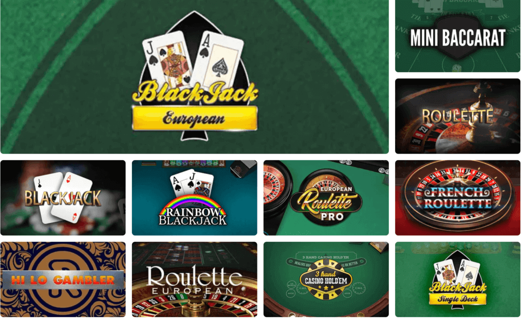 trò chơi blackjack tại evegaskings casino