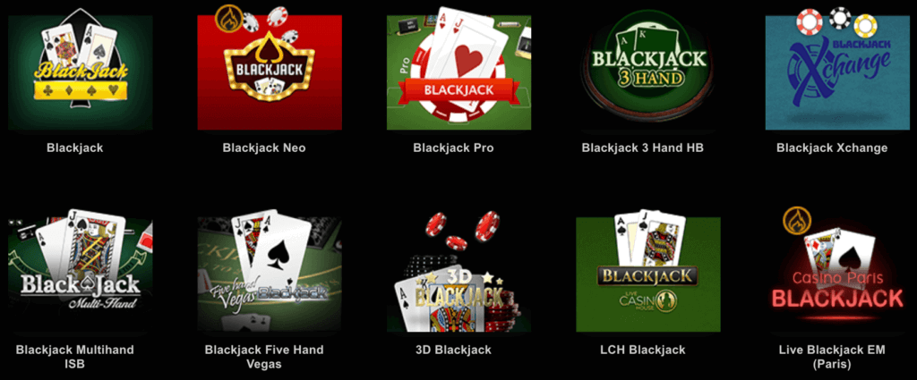 trò chơi blackjack tại live casino house