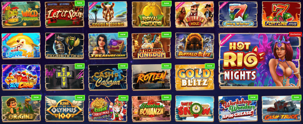 trò chơi game slot tại Wazamba